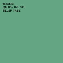 #64A583 - Silver Tree Color Image